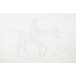 JAMES SEYMOUR (BRITISH 1702-1752), STUDIES OF RACEHORSES (RECTO AND VERSO)