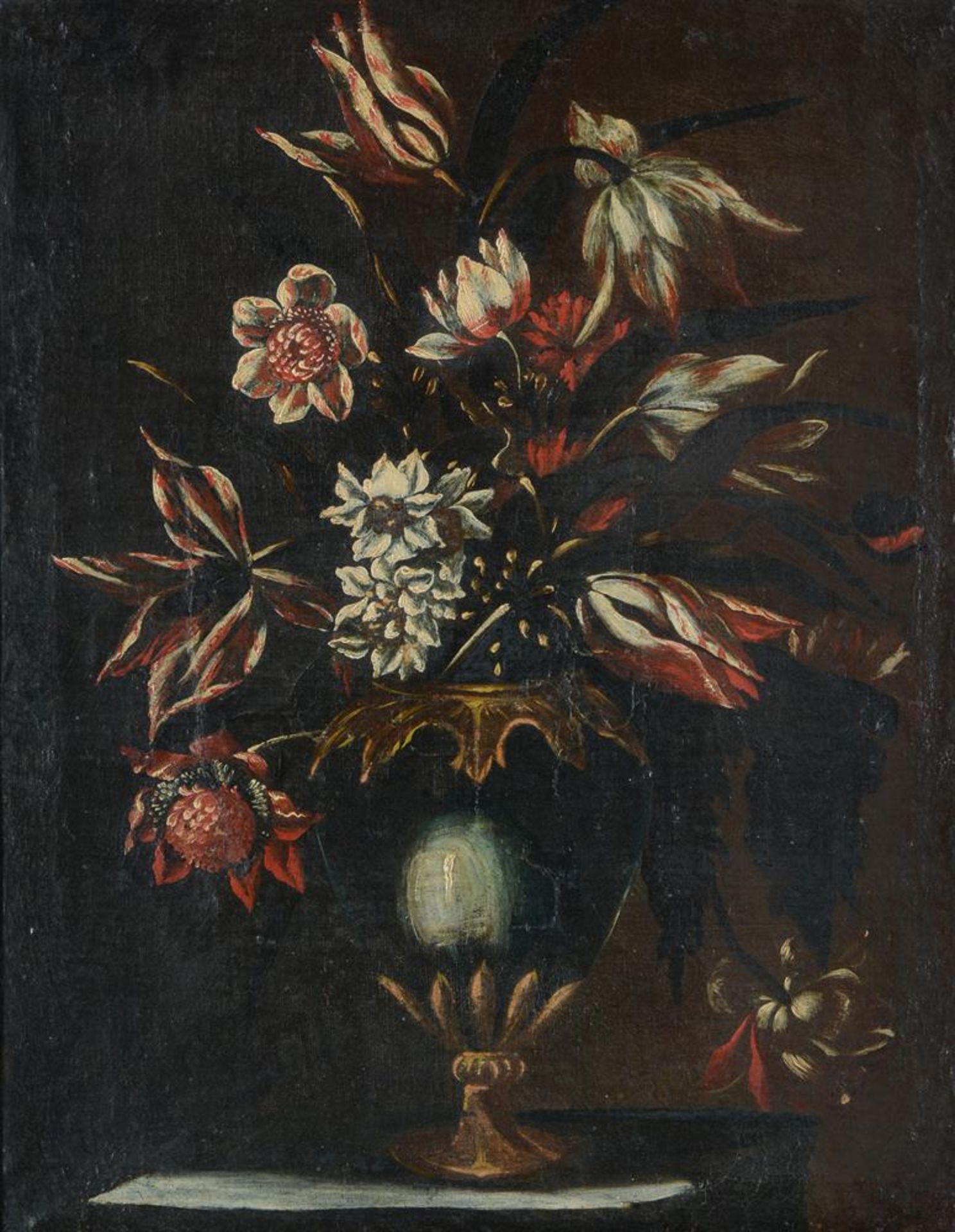 ITALIAN SCHOOL (17TH CENTURY), A PAIR OF STILL LIFES WITH TULIPS - Image 2 of 5