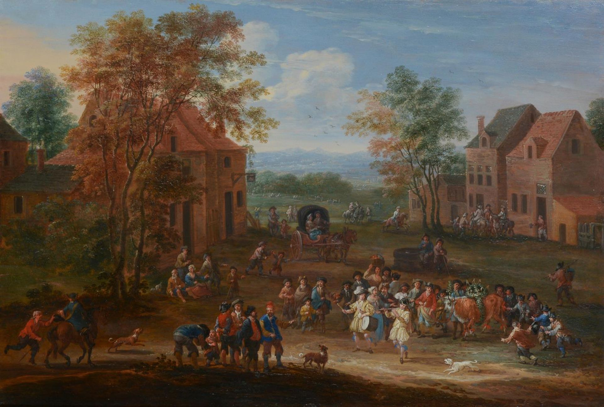 MATHYS SCHOEVAERDTS (FLEMISH 1665-1723), THE PROCESSION OF THE EASTER OX - Image 2 of 11