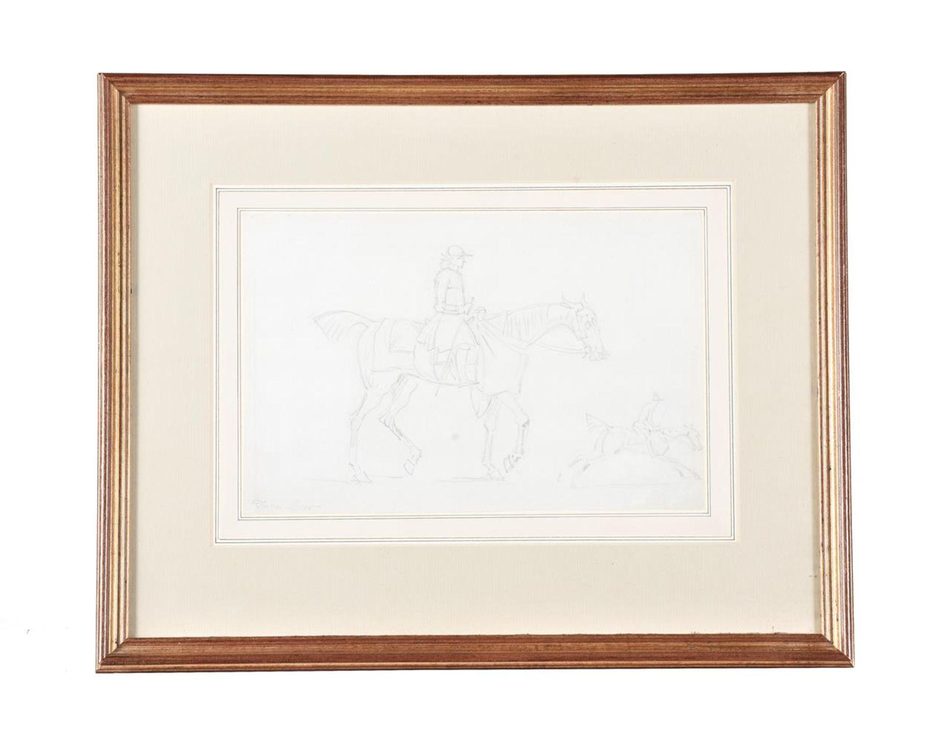 JAMES SEYMOUR (BRITISH 1702-1752), STUDIES OF RACEHORSES (RECTO AND VERSO) - Image 2 of 4