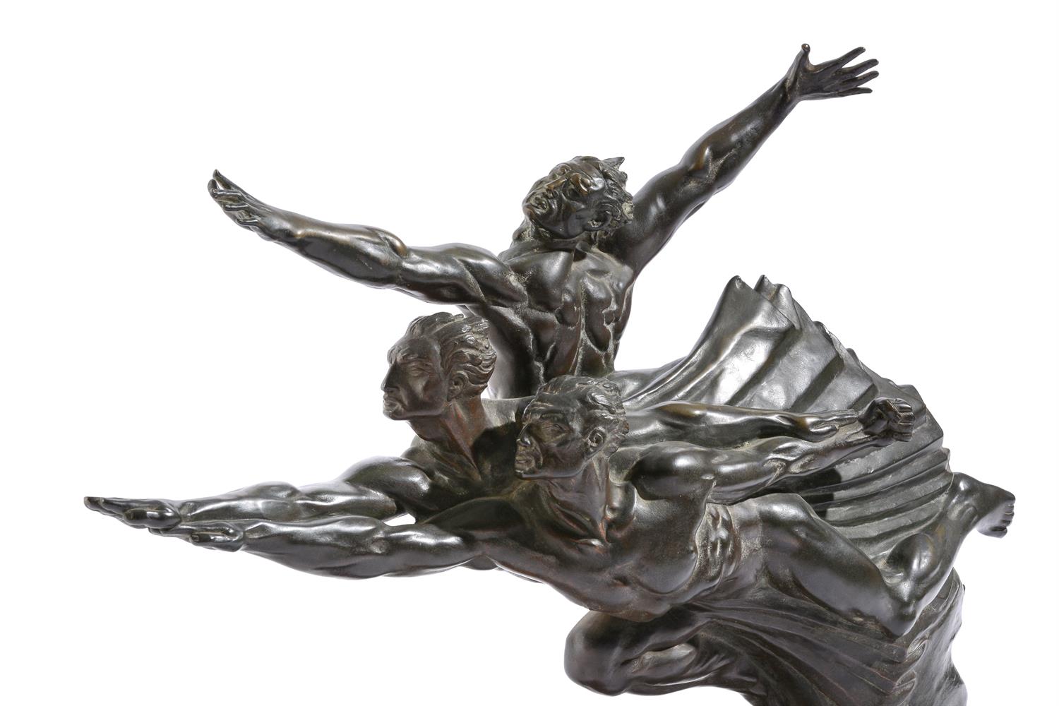 λ ROBERT P. DELANDRE (FRENCH 1879-1961), A BRONZE 'ALLÉGORIE DE LA VITESSE' - Image 2 of 7