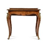 A VICTORIAN BURR WALNUT AND ORMOLU JARDINIERE STAND, MID-19TH CENTURY