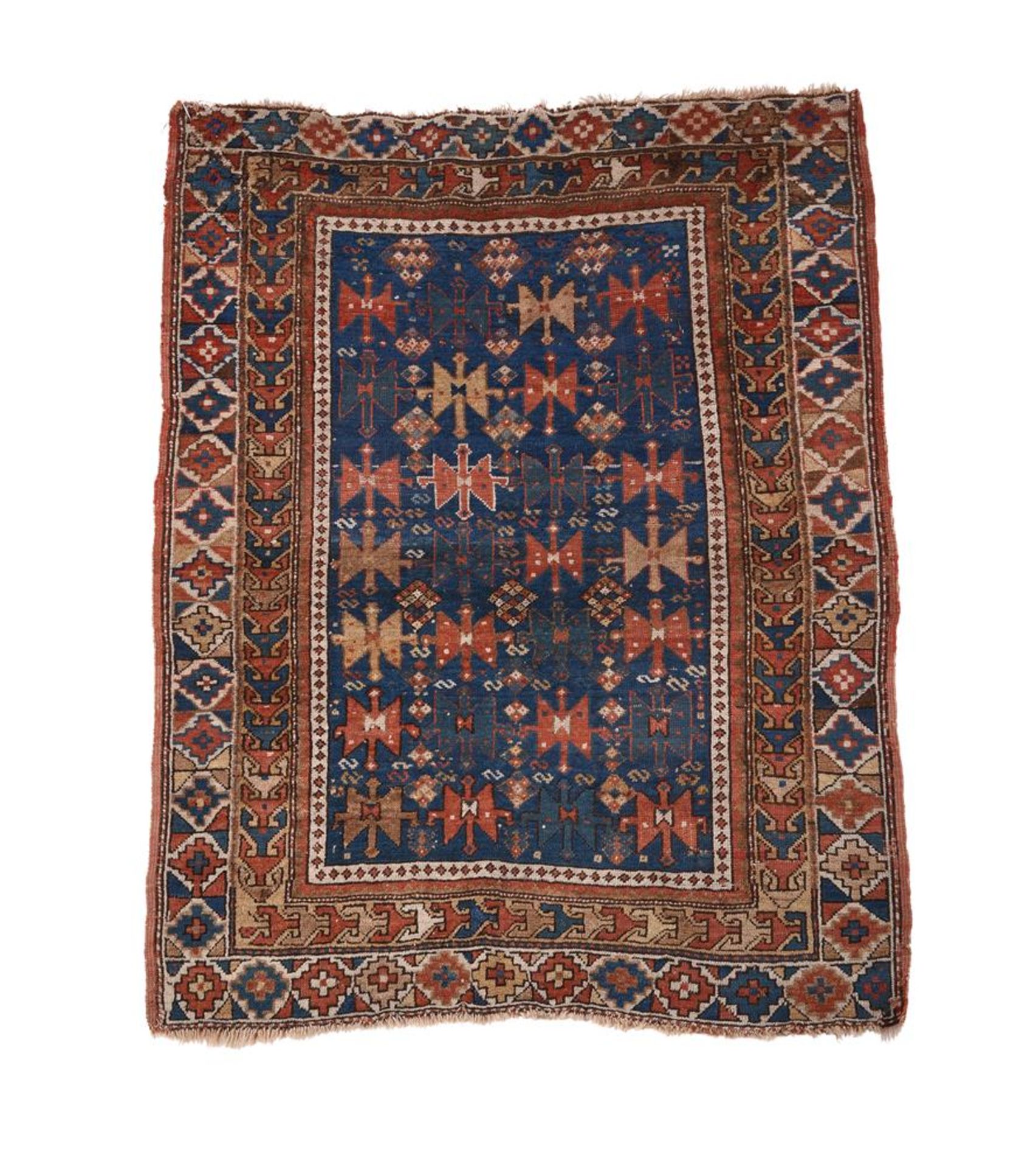 A CAUCASIAN RUG, PROBABLY KUBA, approximately 140 x 104cm