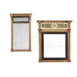 A GEORGE IV GILTWOOD OVERMANTLE WALL MIRROR CIRCA, 1825