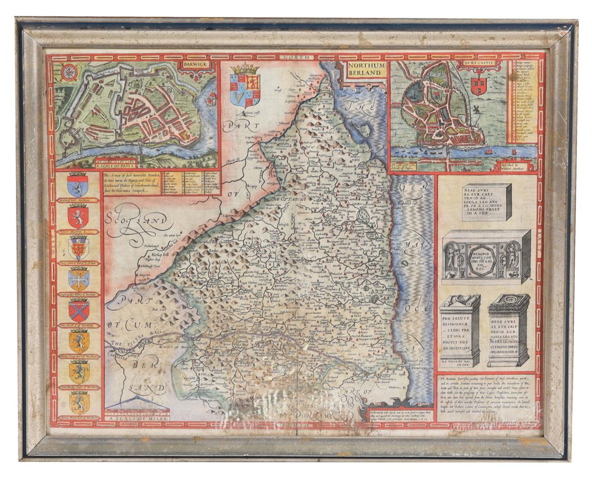 JOHN SPEED (BRITISH, 1552-1629), A GROUP OF FIVE HAND TINTED MAPS, 17TH CENTURY AND LATER - Image 5 of 7
