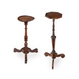 A WALNUT AND MARQUETRY CANDLE STAND, CIRCA 1690 & LATER