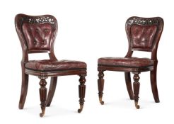 A SET OF SIX GEORGE IV MAHOGANY DINING CHAIRS, ATTRIBUTED TO GILLOWS, EARLY 19TH CENTURY