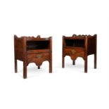 A MATCHED PAIR OF GEORGE III BEDSIDE NIGHT COMMODES, CIRCA 1780