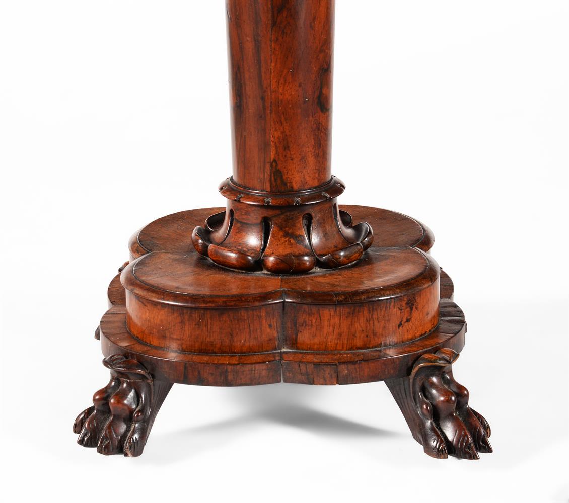 Y A WILLIAM IV ROSEWOOD AND SPECIMEN MARBLE PEDESTAL TABLE, CIRCA 1835 - Image 4 of 4