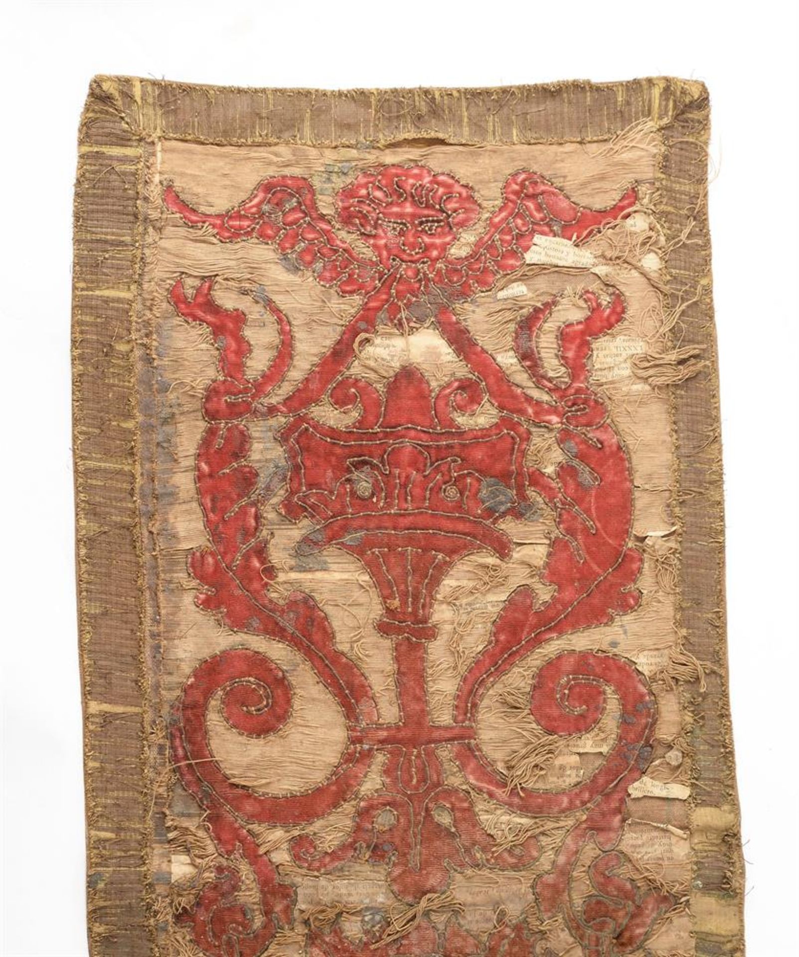 TEXTILES TO INCLUDE EARLY ORPHREY FRAGMENTS, LATE 16TH CENTURY AND LATER - Image 6 of 8