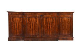 Y A GEORGE IV ROSEWOOD SIDE CABINET, CIRCA 1830