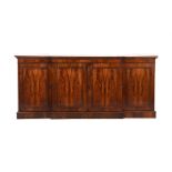 Y A GEORGE IV ROSEWOOD SIDE CABINET, CIRCA 1830