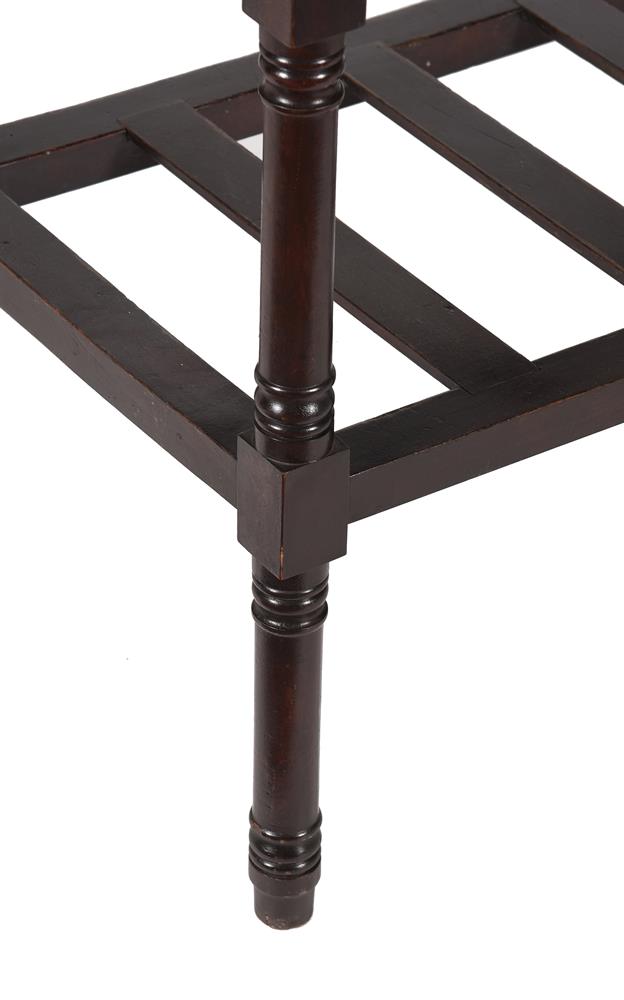 AN EARLY VICTORIAN WALNUT DEED OR LUGGAGE RACK, MID 19TH CENTURY - Image 3 of 3