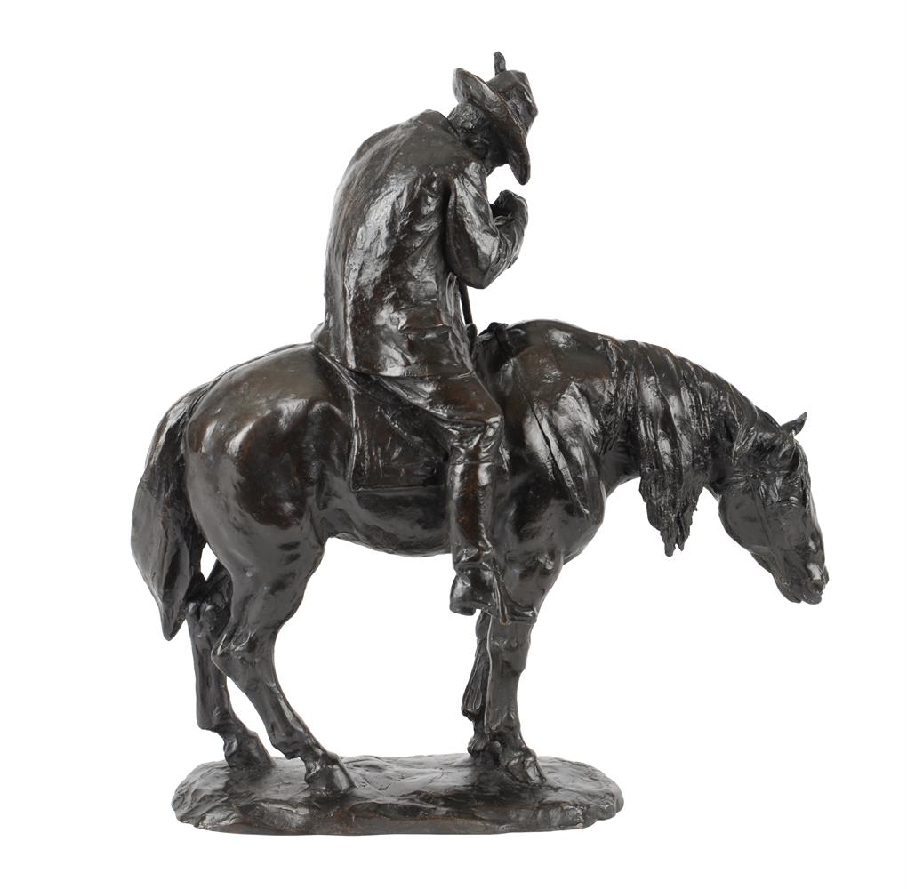 FERDINANDO VICHI (ITALIAN, 1875-1945) AN EQUESTRIAN BRONZE OF A MAN ON HORSEBACK, LATE 19TH CENTURY - Image 4 of 5