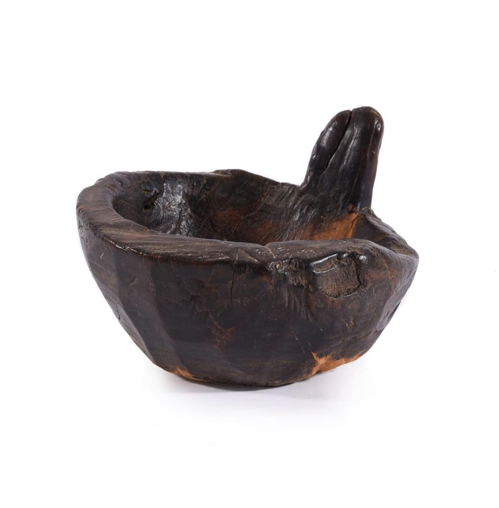 A TREEN BOWL OF PIGGIN FORM, POSSIBLY IRISH, 18TH OR 19TH CENTURY