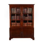 A GEORGE II MAHOGANY CABINET BOOKCASE, CIRCA 1750