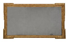 A GILT GESSO WALL MIRROR, IN 18TH CENTURY STYLE, 19TH CENTURY
