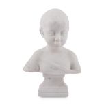 AN ITALIAN MARBLE BUST OF A YOUNG CHILD, SECOND HALF OF THE 19TH CENTURY