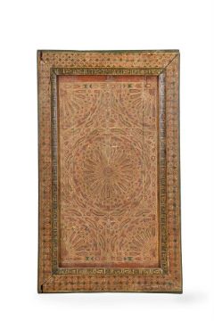 A HISPANO MORESQUE ROOM PANEL, MID 16TH CENTURY AND LATER