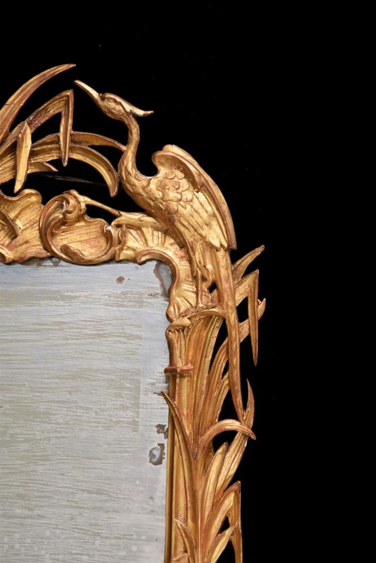 A PAIR OF CARVED GILTWOOD AND GESSO WALL MIRRORS, IN GEORGE III STYLE, LATE 19TH/EARLY 20TH CENTURY - Image 7 of 10