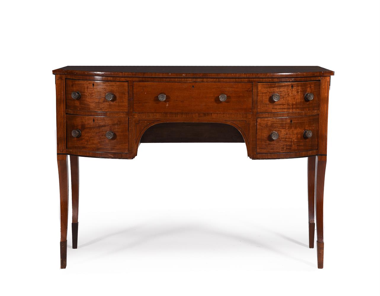 AN UNUSUAL REGENCY MAHOGANY BOWFRONT SIDEBOARD, CIRCA 1815 - Image 2 of 5