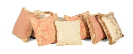A GROUP OF EIGHT DESIGNER CUSHIONS BY BEAUMONT & FLETCHER, MODERN