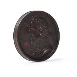 AN EDWARD ORME BRONZE DUKE OF WELLINGTON MEDAL, PUBLISHED 1815