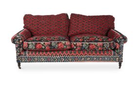 A KILIM UPHOLSTERED SOFA, BY GEORGE SMITH, LATE 20TH CENTURY