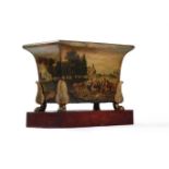 A FRENCH TOLE PEINTE JARDINIERE, EARLY 19TH CENTURY