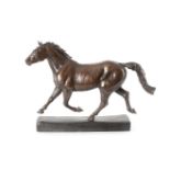 NICOLA TOMS (SOUTH AFRICAN, B.1969), A LIMITED EDITION EQUESTRIAN BRONZE 'TROTTING HORSE'