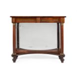 Y A REGENCY ROSEWOOD AND GILT METAL INLAID CONSOLE TABLE, CIRCA 1820