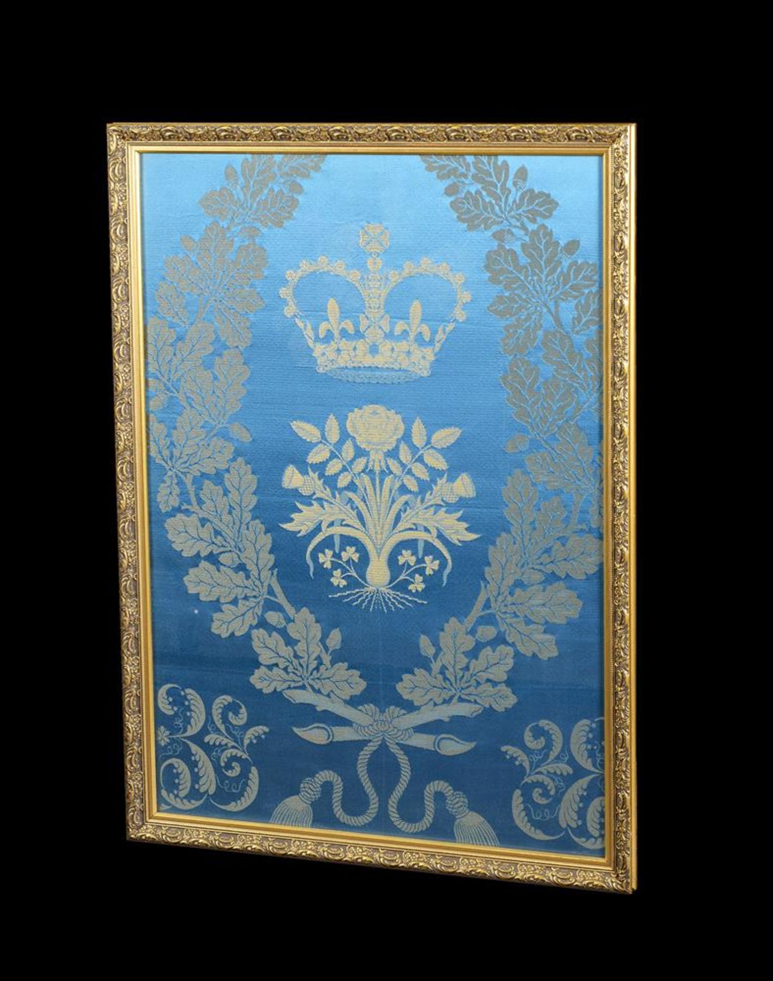 A FINE WOVEN SILK PANEL FROM THE CORONATION OF HER MAJESTY QUEEN ELIZABETH II, 1953 - Image 3 of 6