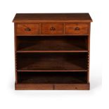 A REGENCY MAHOGANY OPEN BOOKCASE, CIRCA 1820