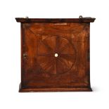 A GEORGE II WALNUT AND INLAID HANGING WALL CABINET, CIRCA 1750