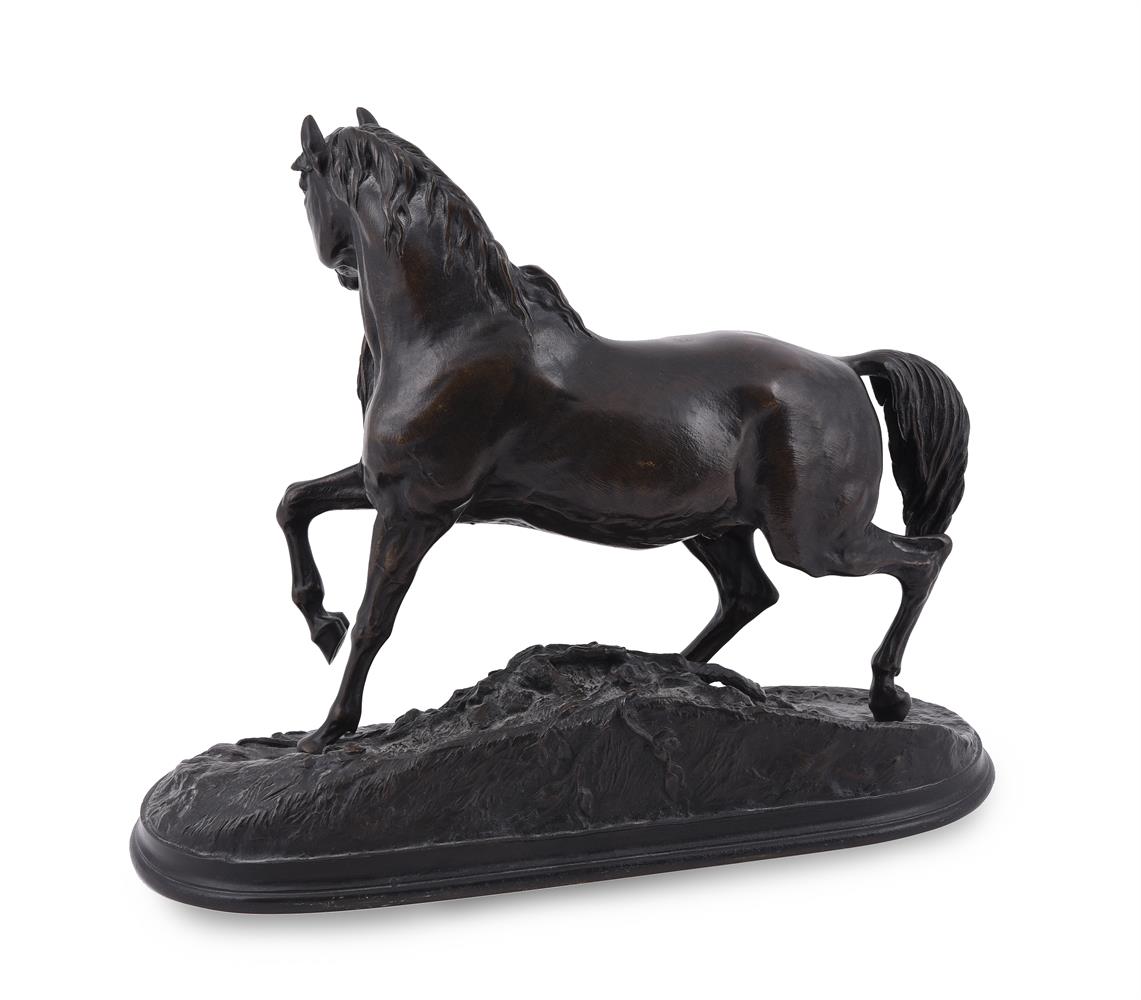 PIERRE JULES MÊNE (FRENCH 1810 - 1879) EQUESTRIAN BRONZE 'CHEVAL LIBRE', LATE 19TH CENTURY - Image 2 of 4