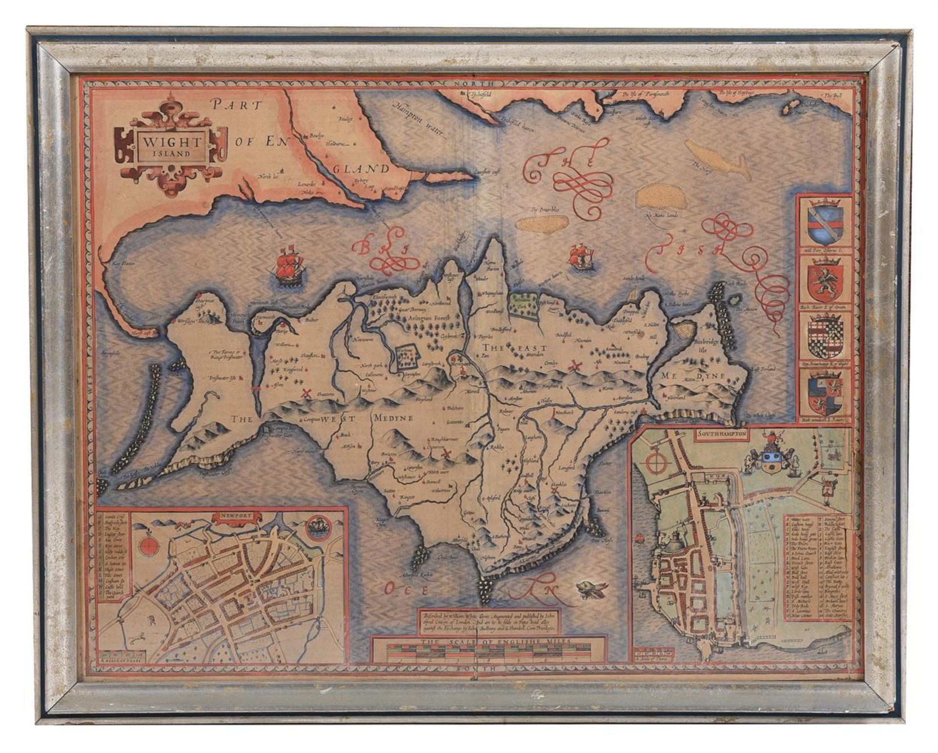 JOHN SPEED (BRITISH, 1552-1629), A GROUP OF FIVE HAND TINTED MAPS, 17TH CENTURY AND LATER - Image 4 of 7
