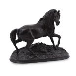 PIERRE JULES MÊNE (FRENCH 1810 - 1879) EQUESTRIAN BRONZE 'CHEVAL LIBRE', LATE 19TH CENTURY