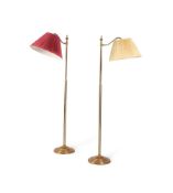 A PAIR OF BRASS READING LIGHTS BY VALSAN, LATE 20TH CENTURY