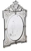 A VENETIAN WALL MIRROR, LATE 19TH/EARLY 20TH CENTURY