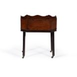 A GEORGE III MAHOGANY OCTAGONAL BOTTLE STAND OR JARDINIERE, LATE 18TH CENTURY