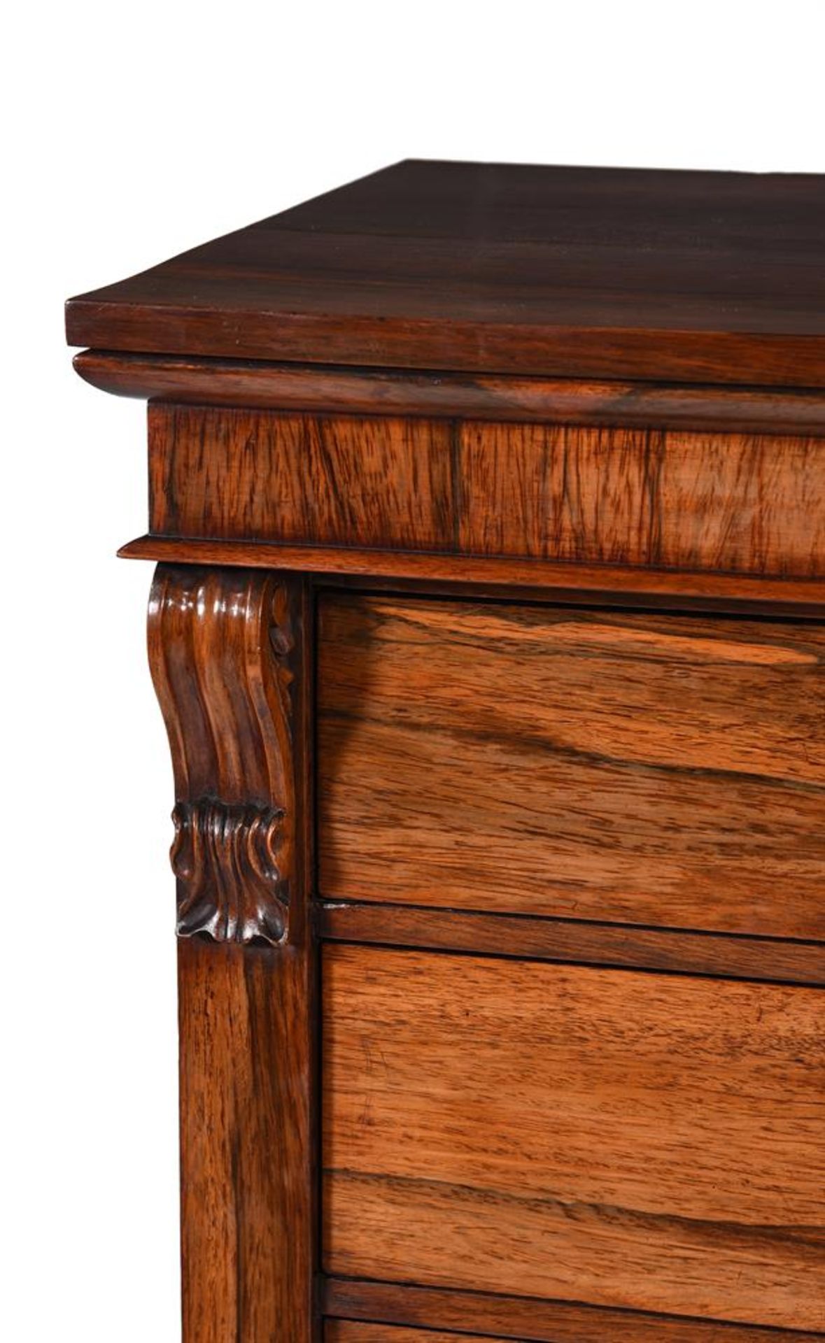 Y A WILLIAM IV ROSEWOOD WELLINGTON CHEST, CIRCA 1835 - Image 3 of 3