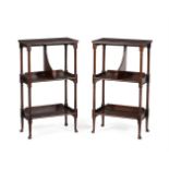 A PAIR OF EDWARDIAN MAHOGANY BOOKSTANDS, CIRCA 1905