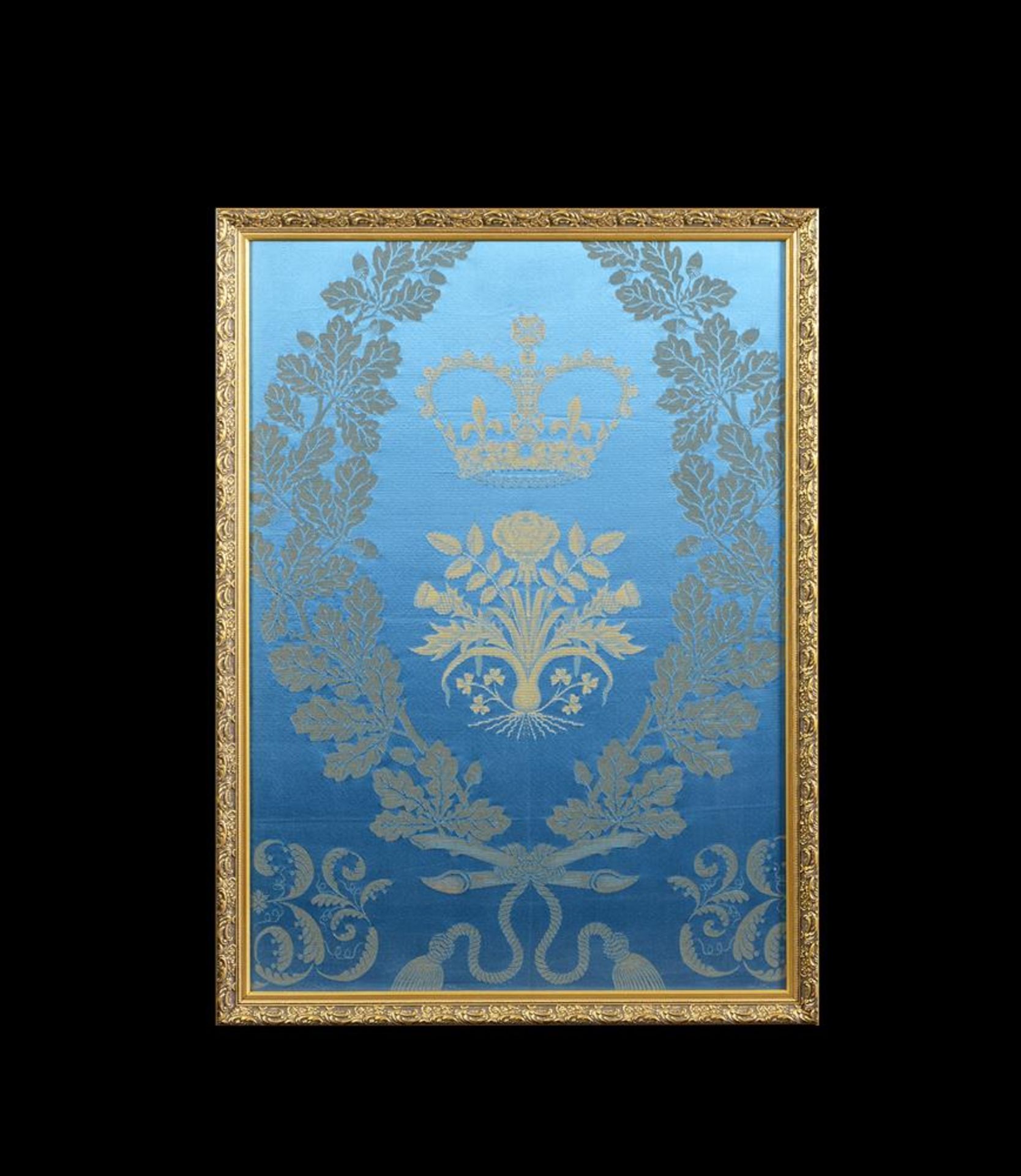 A FINE WOVEN SILK PANEL FROM THE CORONATION OF HER MAJESTY QUEEN ELIZABETH II, 1953 - Image 2 of 6