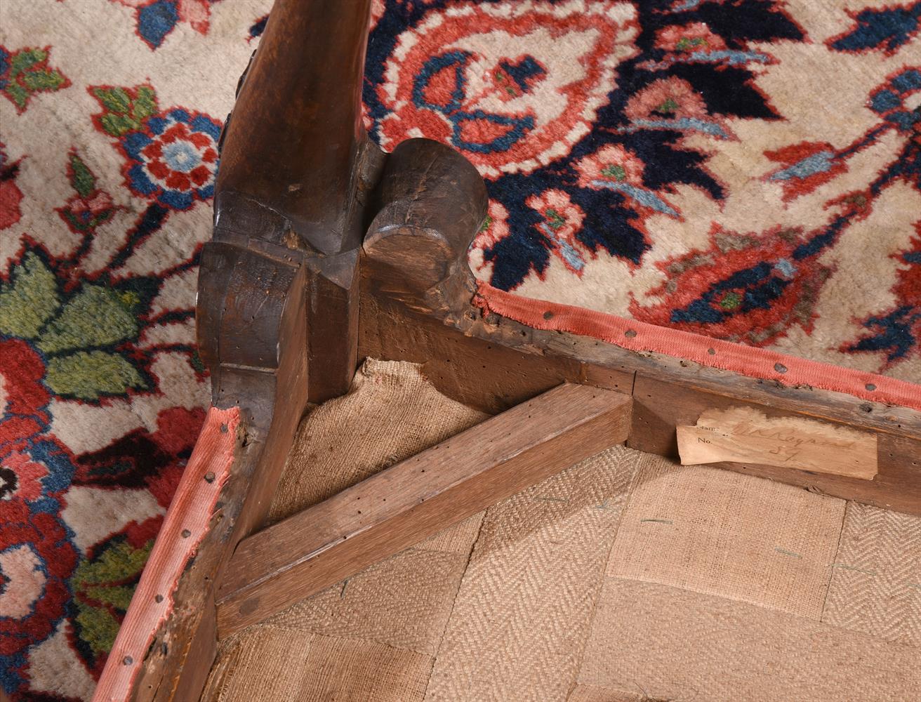 A PAIR OF GEORGE II CARVED WALNUT STOOLS, CIRCA 1740 - Image 5 of 6