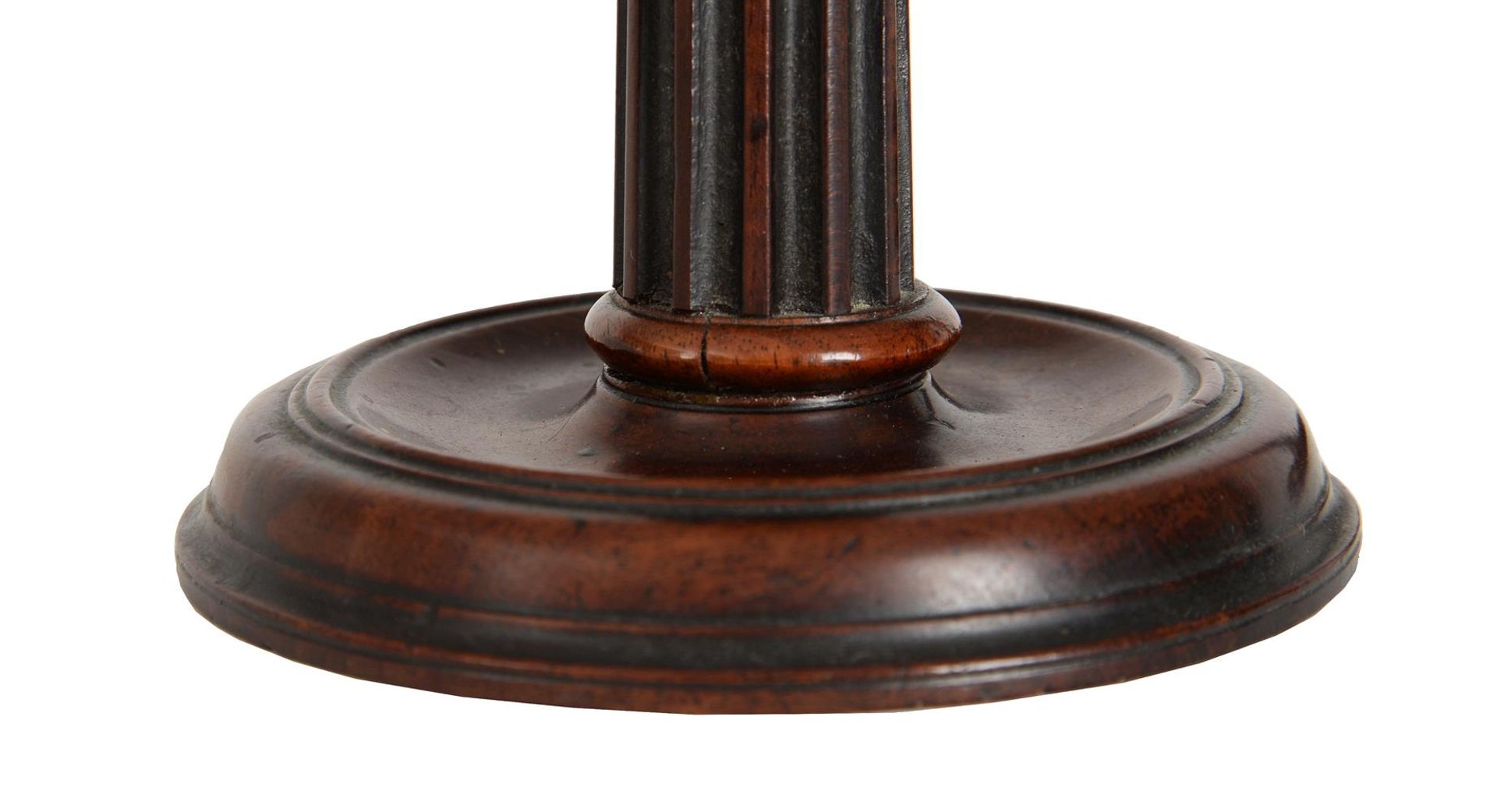 A PAIR OF GEORGE III MAHOGANY CANDLESTICKS, PROBABLY SCOTTISH, CIRCA 1780 - Image 3 of 3