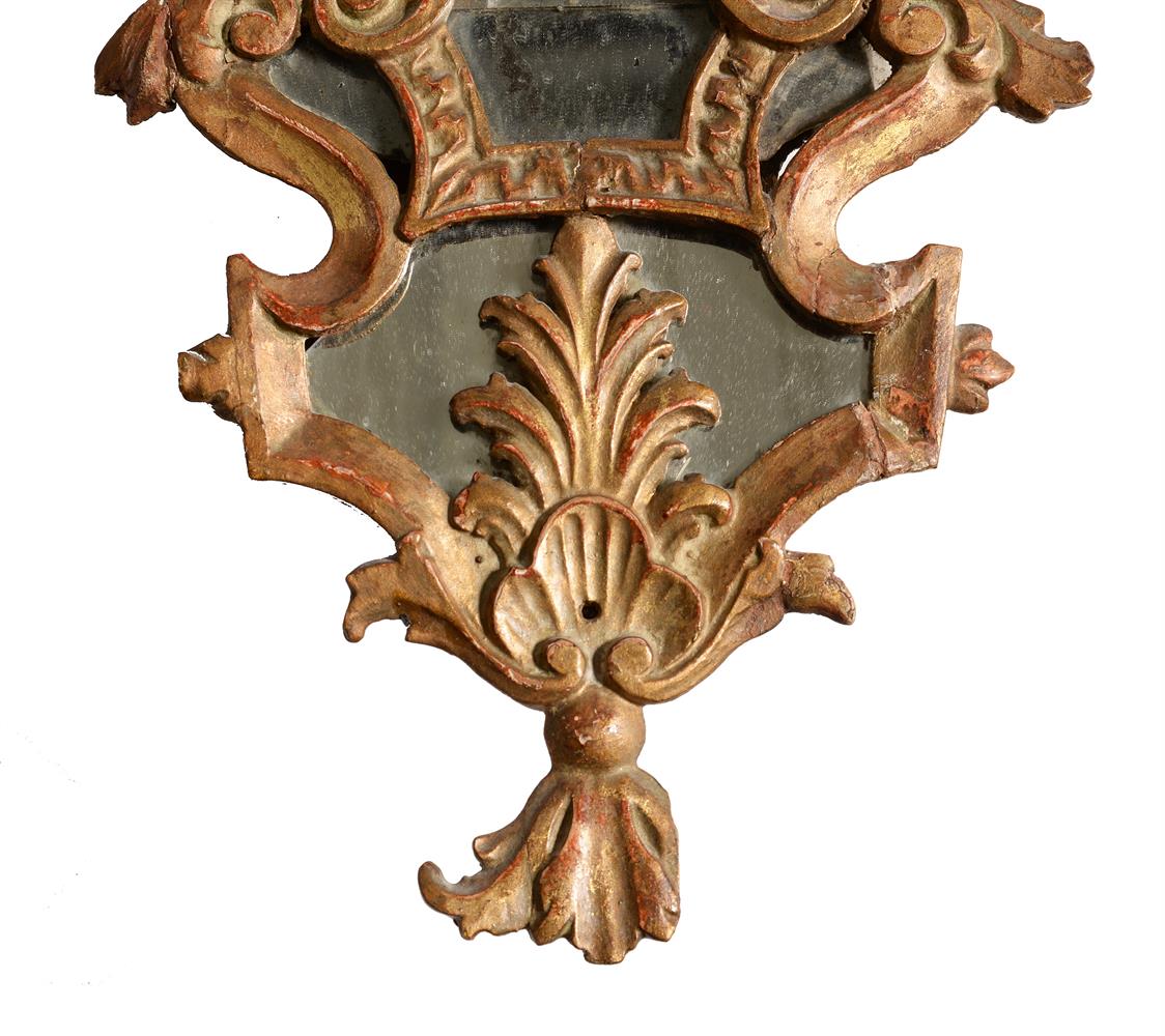 A PAIR OF ITALIAN GILTWOOD WALL MIRRORS, LATE 18TH CENTURY - Image 2 of 4