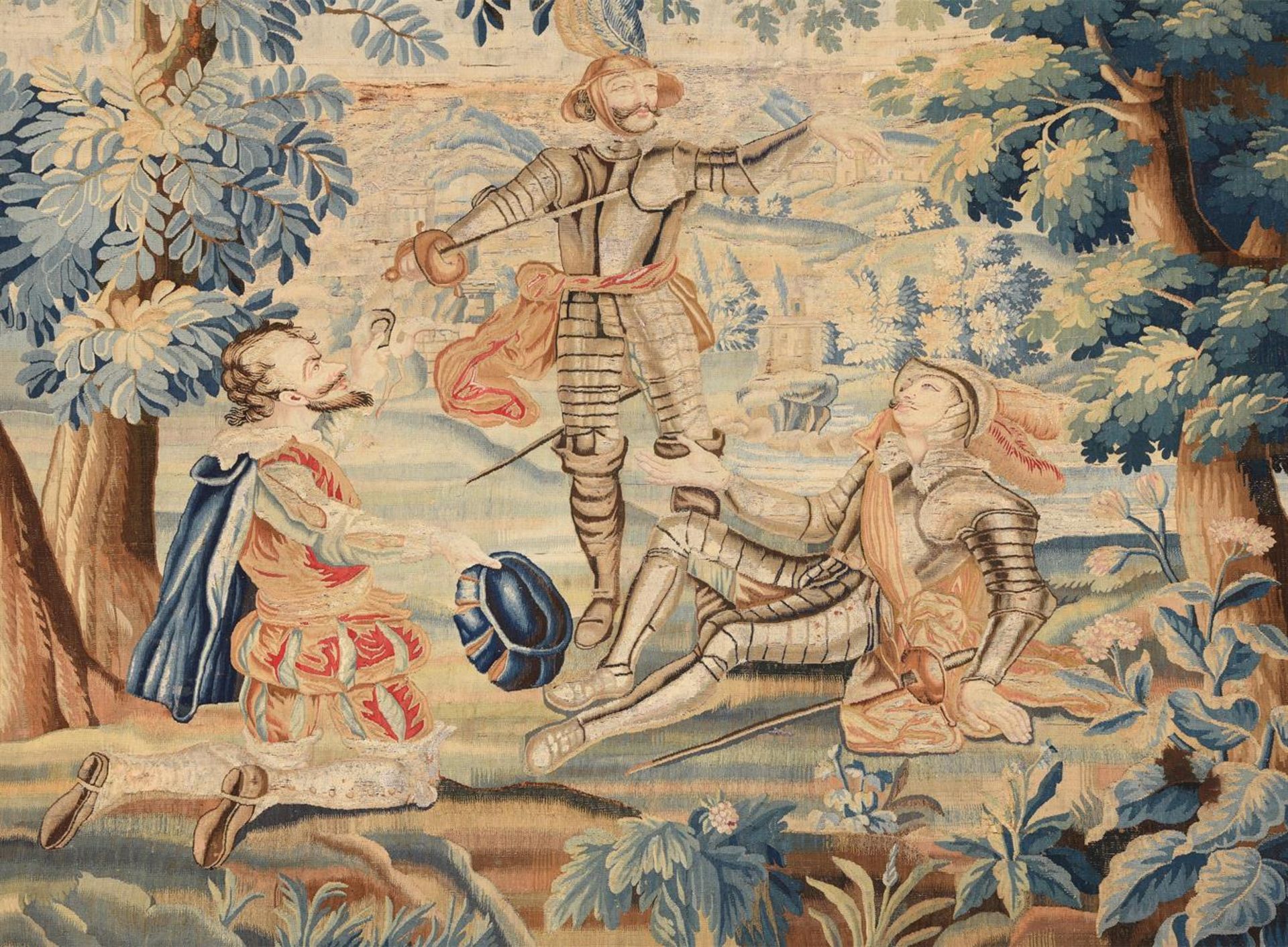 A FLEMISH MYTHOLOGICAL TAPESTRY 'DON QUIXOTE', POSSIBLY LILLE, 18TH CENTURY - Image 2 of 4