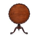 A GEORGE II MAHOGANY TRIPOD TABLE, CIRCA 1760