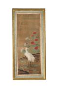 CHINESE SCHOOL, STANDING EGRET, EARLY 20TH CENTURY