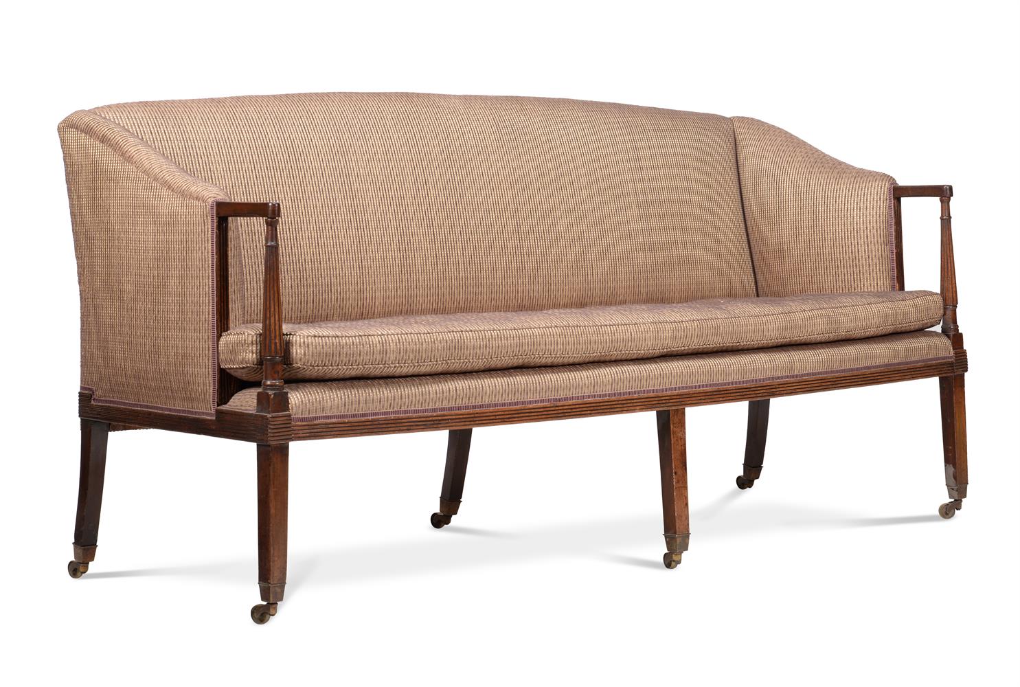 A LATE GEORGE III MAHOGANY SOFA, CIRCA 1810